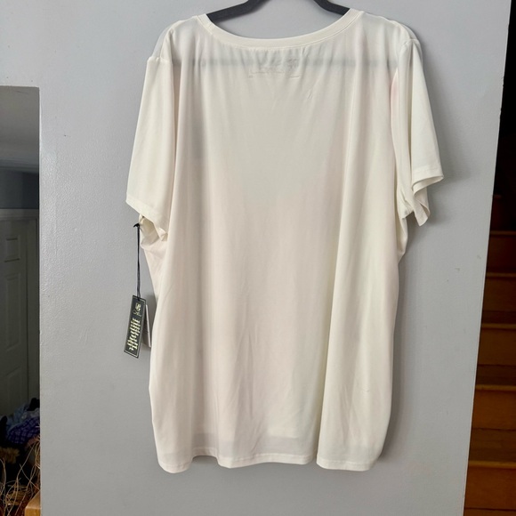 NWT D&G Summer Staple Sunflower Print Cream Plus Size Women's Tee - Picture 2 of 4